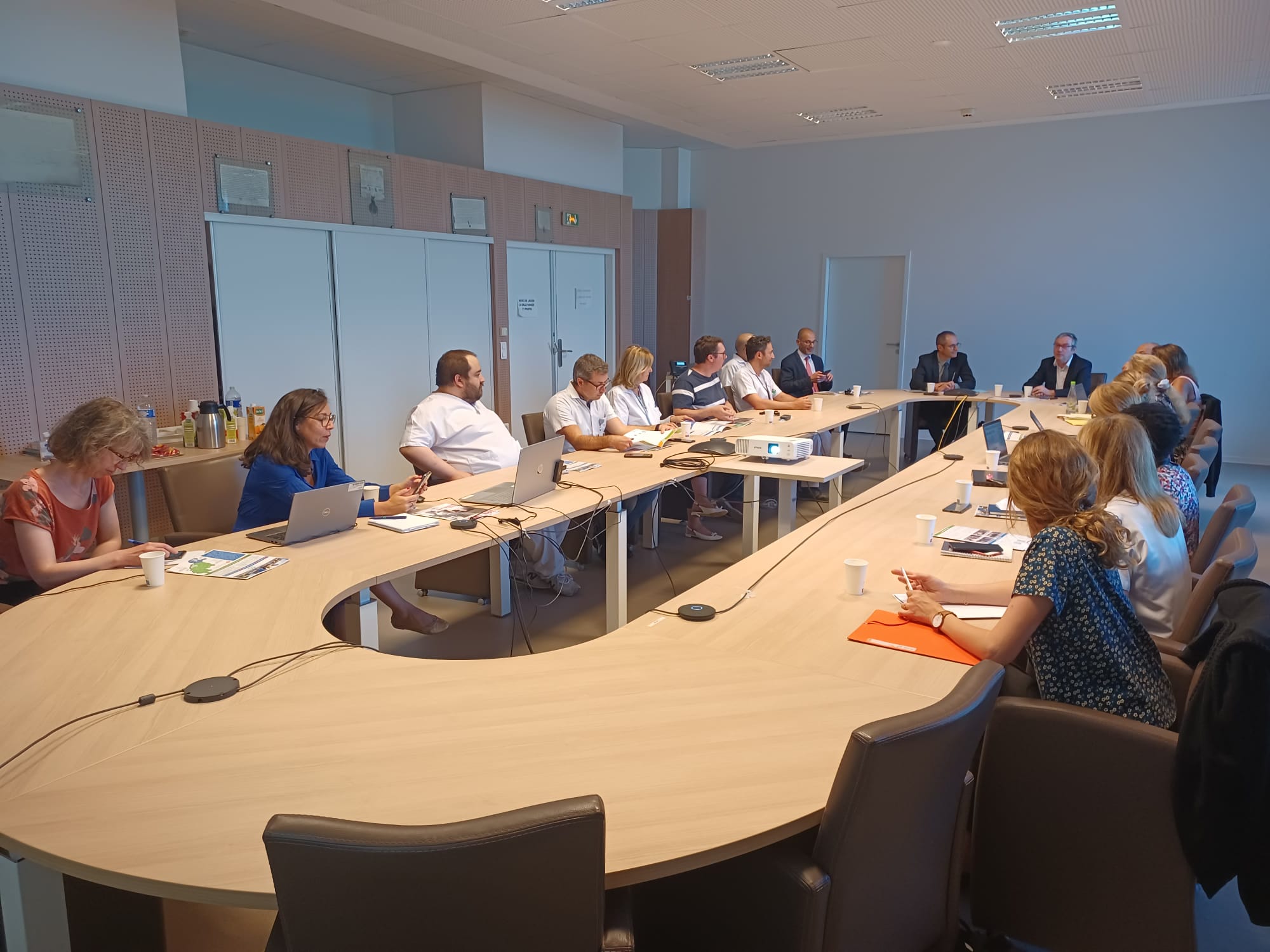 Visite d'Arnaud Corvaisier