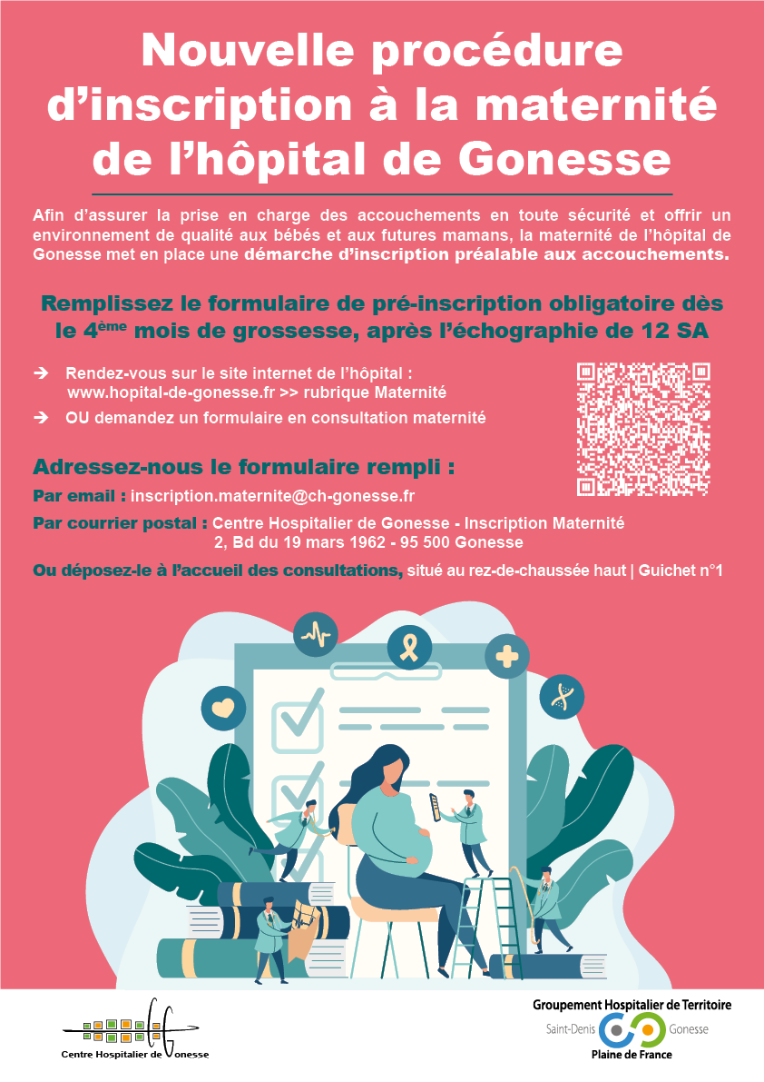 procédure d'inscription à la maternité (26.05.25)