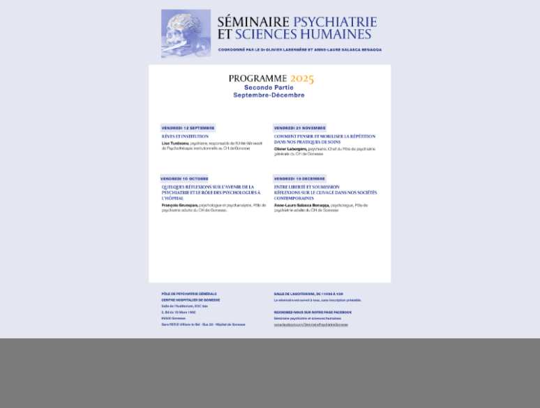 SEMINAIRE PSY 2025 - ACCUEIL