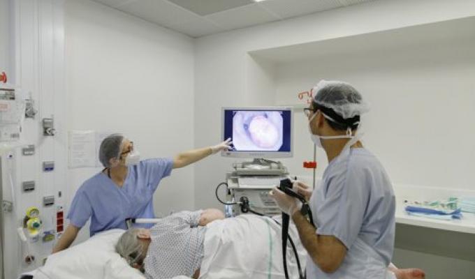 un examen d'endoscopie