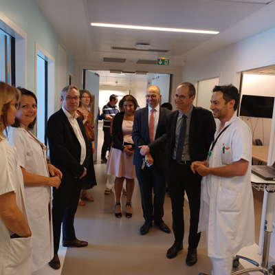 Visite d'Arnaud Corvaisier, directeur de l'offre de soins de l'ARS Île-de-France