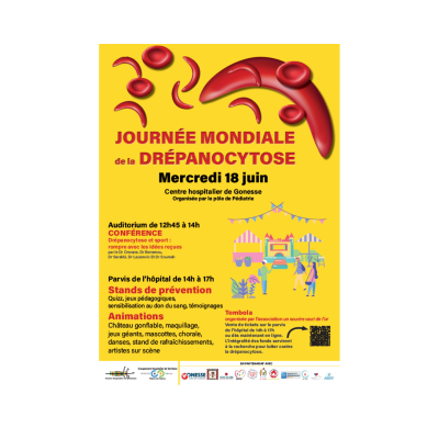 Journée de la drépanocytose : rendez-vous mercredi 18 juin à l’Hôpital de Gonesse !