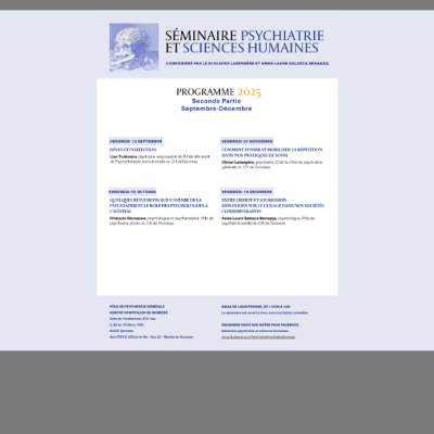 SEMINAIRE PSY 2025 - ACCUEIL