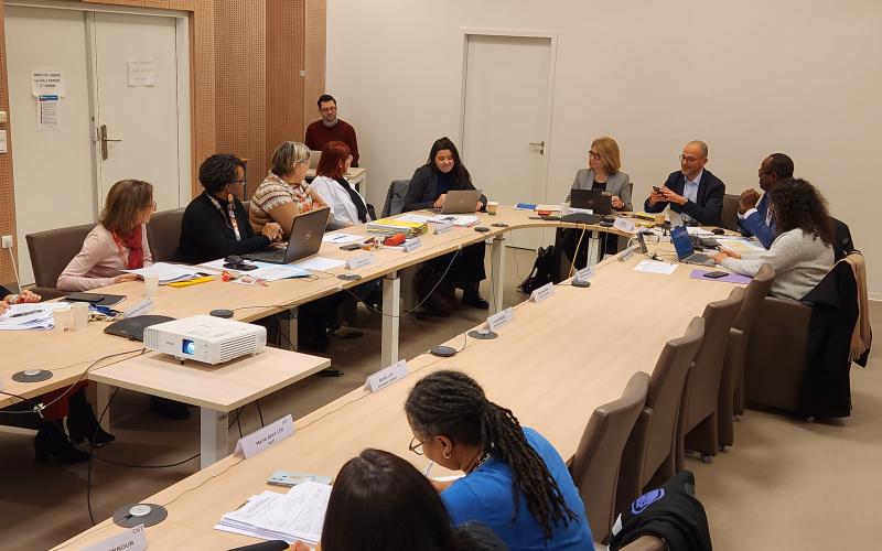 image d'une salle de réunion où discutent les membres du CTE